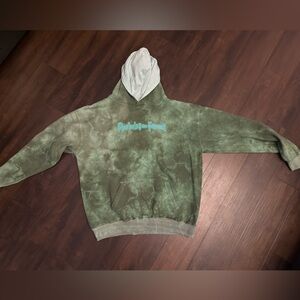 Green Tie-Dye Hoodie A**holes Live forever
